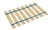 Full Size Custom Width Bed Slats with Blue Straps