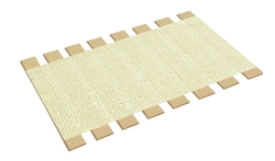 Full Size Bed Slats White Burlap