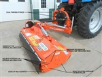 Peruzzo Bull Cross 2200E Ditch Bank Mower Orange