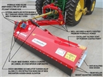 OMARV DB2200E Red Ditch Bank Flail Mower