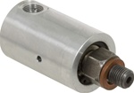 Rotary Union - 1/8" NPT Female Port - 3/8" -24 RH Male Rotor Air & Hydraulic