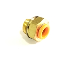 Universal Thread Push-to-Connect Tube Fitting, Straight Adapter for 1/4" Tube OD x 1/4 Male Pipe