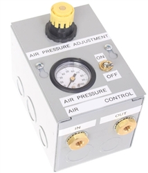 Air Inflating Switch, Regulator and Gage Assembly For Air Brake