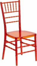 Flash Elegance Crystal Crimson Stacking Chiavari Chair