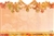 Orange with copper flourish border(Pack of 50 enclosure cards)