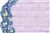 Lavender with purple paisley border(Pack of 50 enclosure cards)