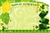 "Happy St. Patrick's Day" : Green w/ hats & balloon (Pack of 50 enclosure cards)