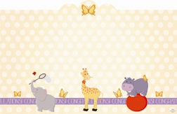 "Congratulations" : Baby animals (Pack of 50 enclosure cards)
