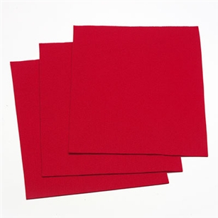 Felt Square 9"x12" - Red (Pkg of 25)