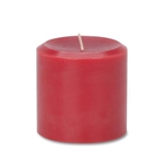 Pillar Candle 2.8"x2.8"H - Red, Cinnamon Scented