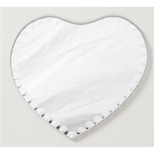 Heart Mirror W/ Scalloped Edges - 6"