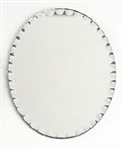 Oval Scalloped Edge Mirror 8"x10"