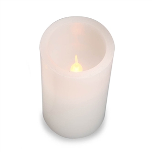 LED Pillar Candle ,White ,4 inches - Ability to switch colors!