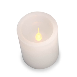 LED Pillar Candle ,White ,6 inches - Ability to switch colors!