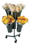 Mobile Flower Display with 6 Vases