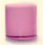 Cylinder Glass Vase 4x4, Pink - CASE OF 24