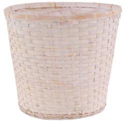 Bamboo White Washed Pot Cover