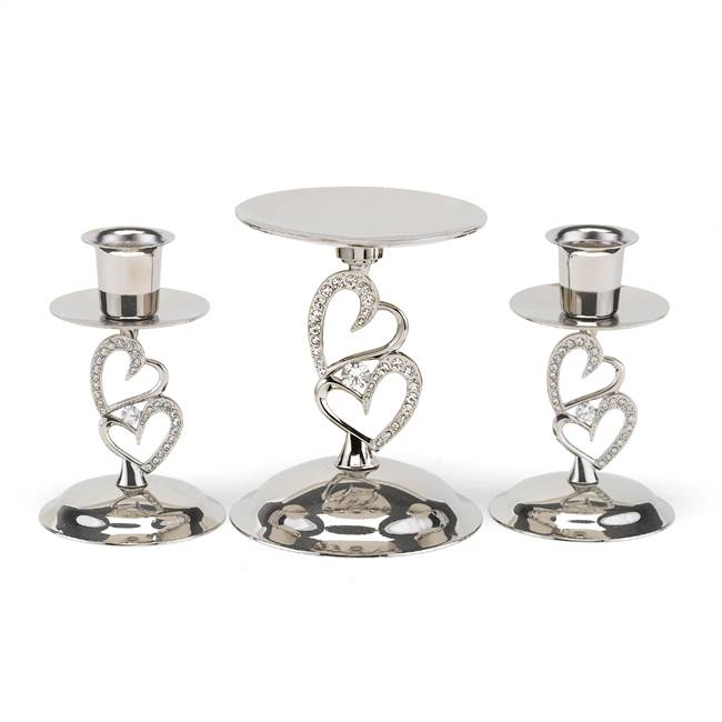 Sparkling Love Candle Stand Set