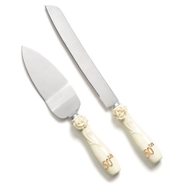50th Pearl Rose Anniversary Serving Set