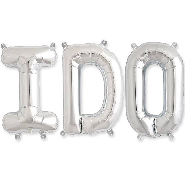 I Do Balloon Kit - 16" - Silver