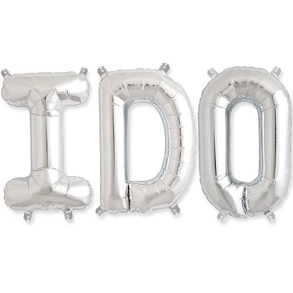 I Do Balloon Kit - 34" - Silver