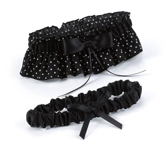 Polka Dot Garter Set