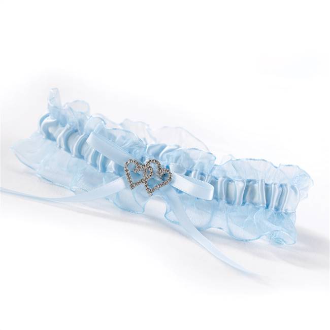 Blue Crystal All My Heart Garter