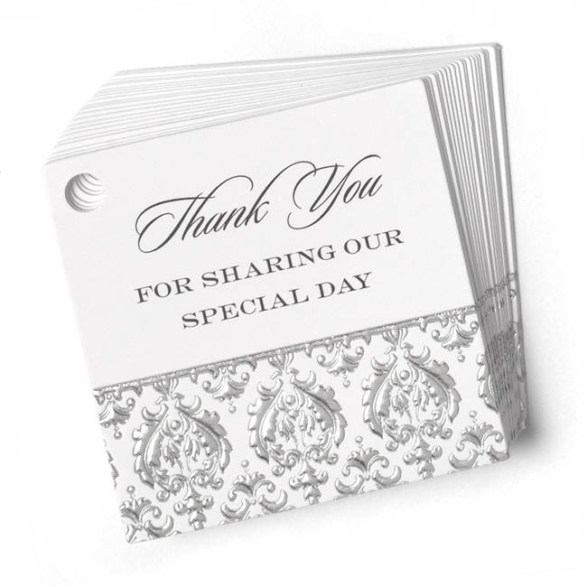 Damask Favor Cards