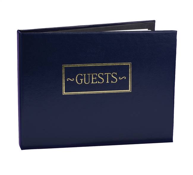 Navy Small Guest Book