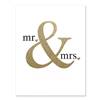Glittering Mr. & Mrs. Art Print (Non Pers. Version)