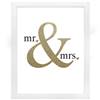Glittering Mr. & Mrs. Framed Art Print (Non Pers. Version)
