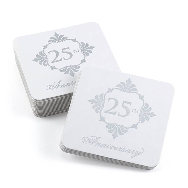 Silver Anniversary Coasters