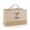 Maid of Honor Natural Jute Tote Bag - Large