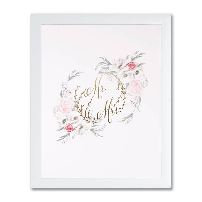 Ethereal Floral Art Print - Framed - Blank