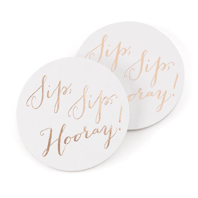 Sip, Sip, Hooray Coaster