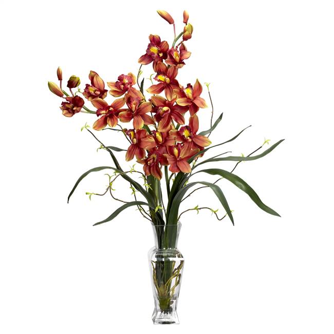 Cymbidium Silk Flower Arrangement