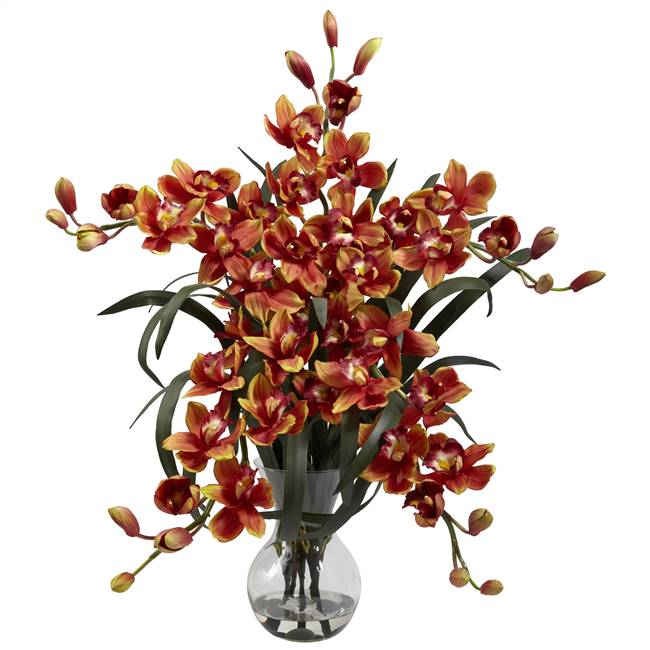 Large Cymbidium w/Vase Arrangement