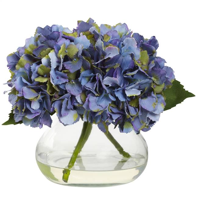 Blooming Hydrangea w/Vase