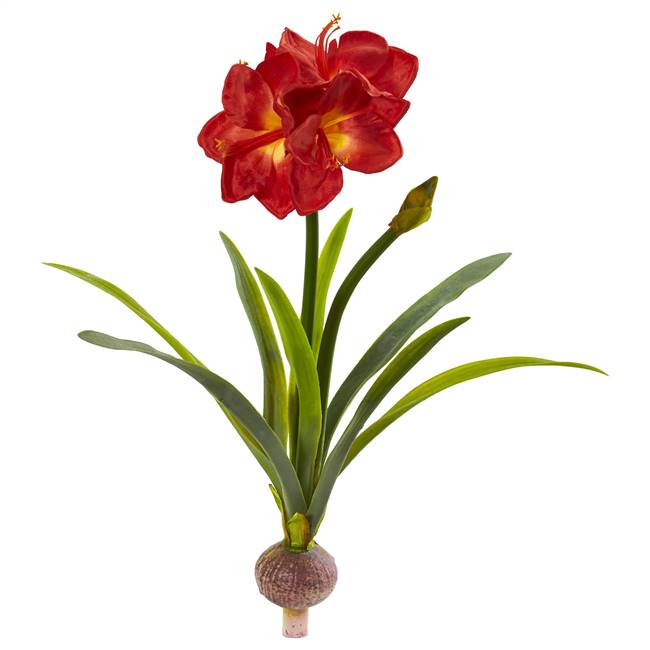 31” Amaryllis Artificial Flower (Set of 3)