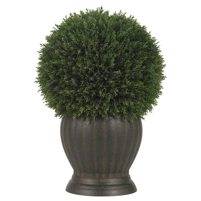 Cedar Ball Topiary Silk Plant