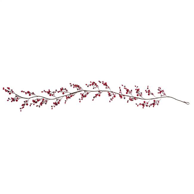6’ Red Berry Artificial Garland (Set of 2)