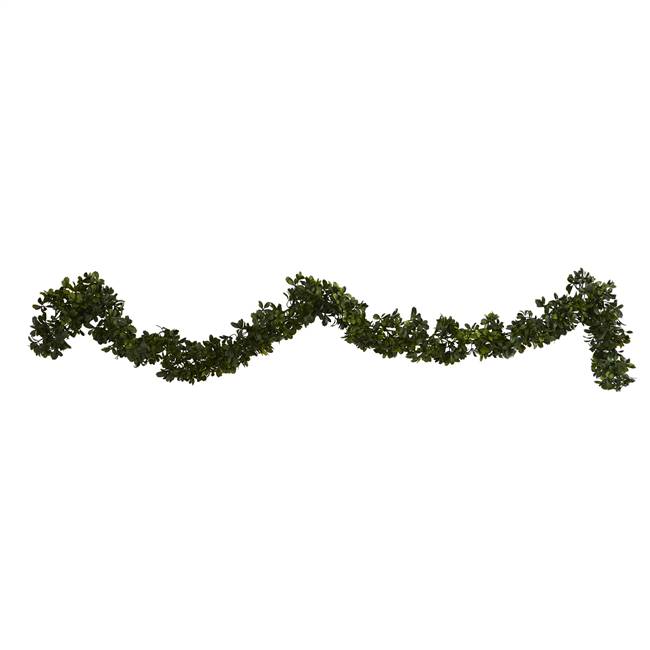 6' Boxwood Artificial Garland (Indoor/Outdoor) (Set of 4)