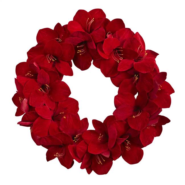 22” Amaryllis Wreath
