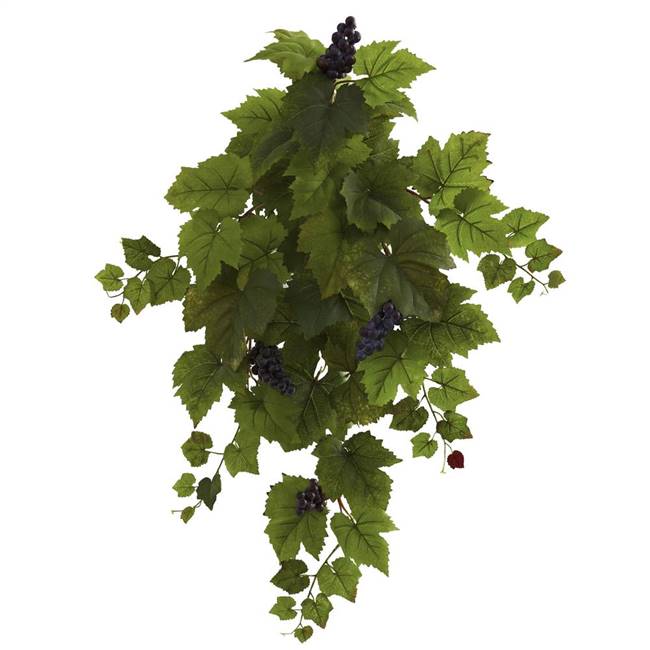 31" Grape Hanging Leaf Artificial Plant (Set of 2)