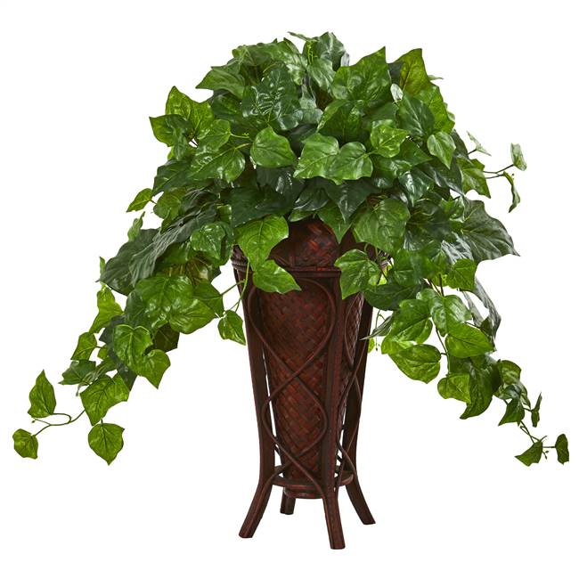 32” London Ivy Artificial Plant in Decorative Planter (Real Touch)