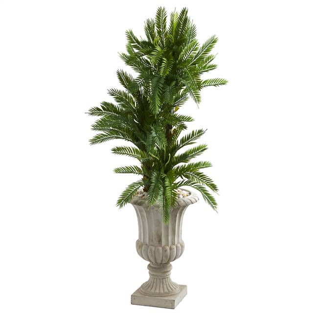 4.5’ Triple Cycas Artificial Plant in Urn