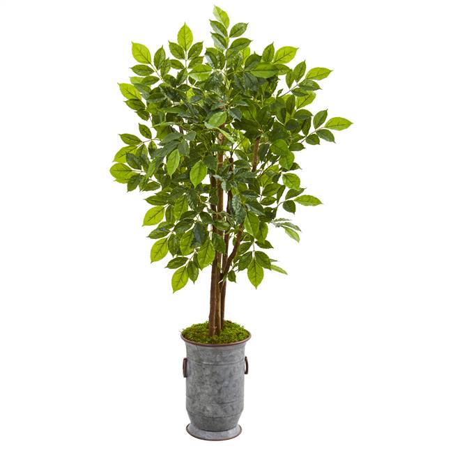 55” River Birch Artificial Tree in Decorative Planter