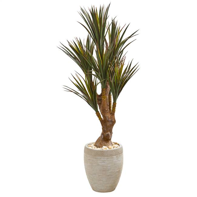 50” Yucca Artificial Tree in Planter UV Resistant (Indoor/Outdoor)