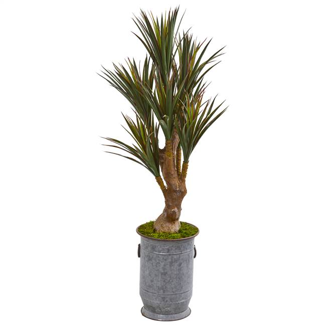 52” Yucca Artificial Tree in Planter UV Resistant (Indoor/Outdoor)