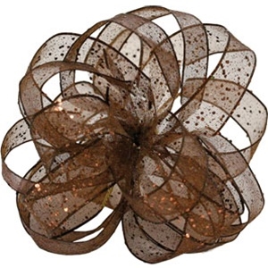 Ribbon #3 Flash Chocolate Wired W350318 25Y